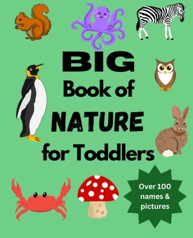 BIG Book of NATURE for Toddlers: Over 100 pictures and names to learn and enjoy | 7.5 x 9.25”