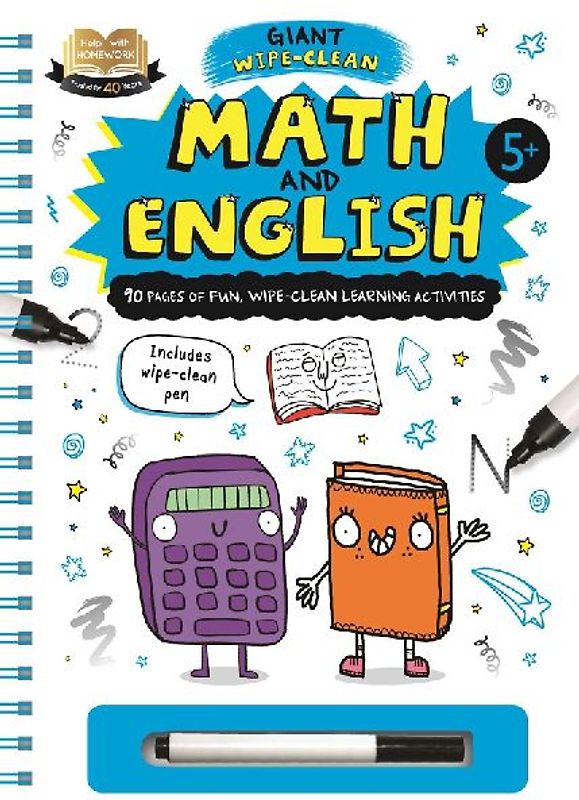 Help with Homework: Math and English-Giant Wipe-Clean Learning Activities Book