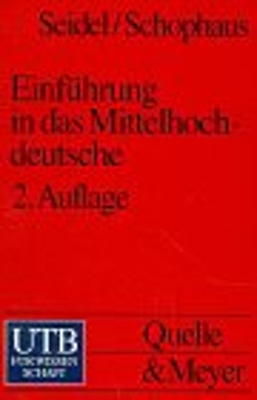 Einführung in das Mittelhochdeutsche