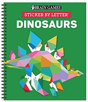 Brain Games - Sticker by Letter: Dinosaurs (Sticker Puzzles - Kids Activity Book)