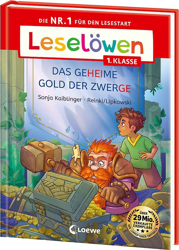 Leselöwen 1. Klasse - Das geheime Gold der Zwerge (Großbuchstabenausgabe)