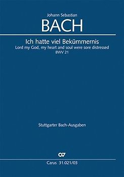 Ich hatte viel Bekümmernis (Klavierauszug)