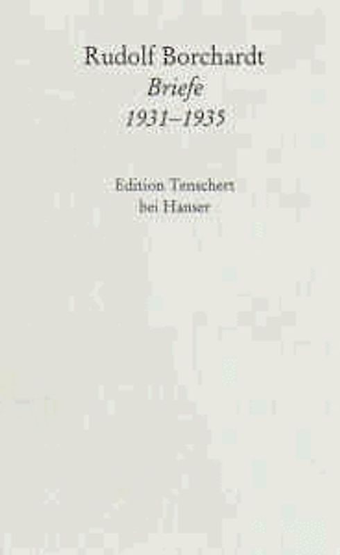 Gesammelte Briefe 1931-1935