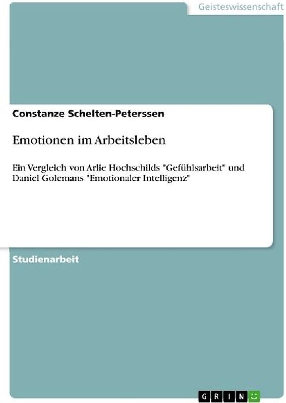 Emotionen im Arbeitsleben