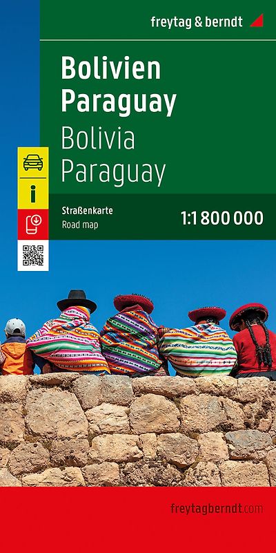 freytag & berndt Straßenkarte Bolivien - Paraguay 1:1,8 Mio.