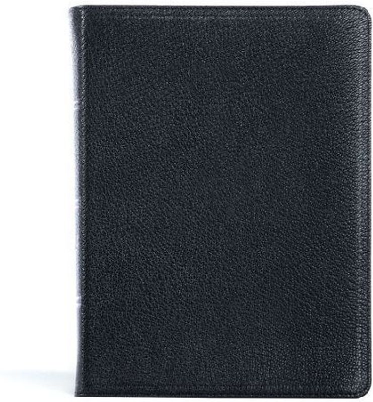 CSB Pastor's Bible, Verse-By-Verse Edition, Holman Handcrafted Collection, Black Premium Goatskin