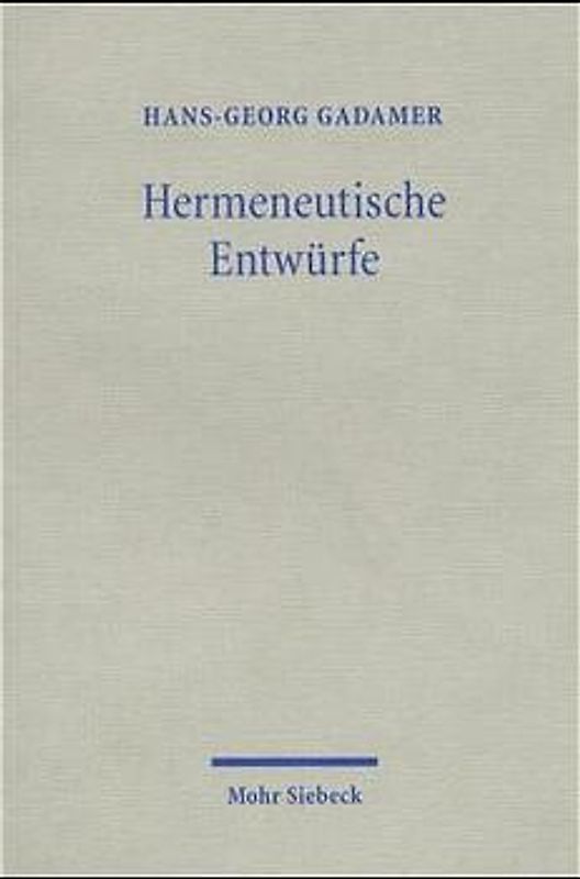 Hermeneutische Entwürfe