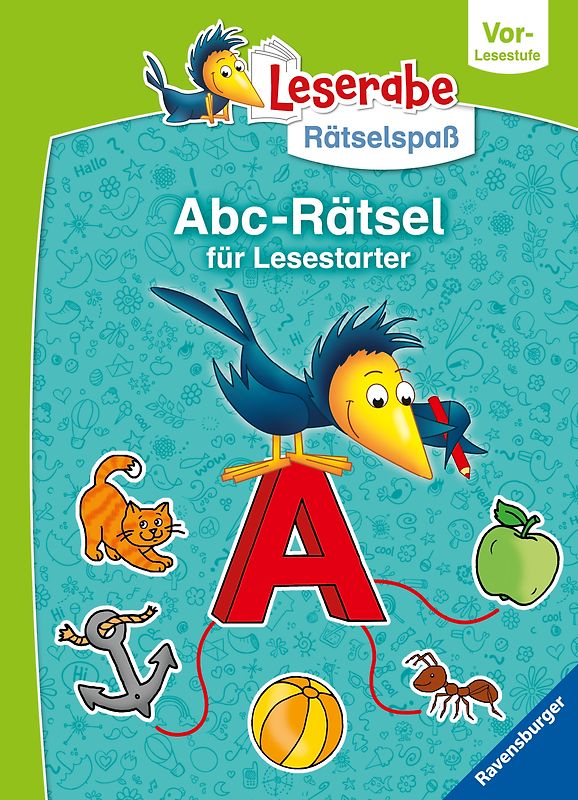 Ravensburger Leserabe Rätselspaß - Abc-Rätsel für Lesestarter - Vor-Lesestufe, Rätselbuch ab 5 Jahre