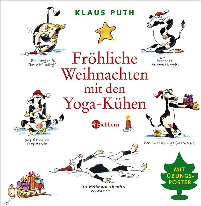 Fröhliche Weihnachten mit den Yoga-Kühen