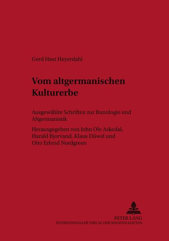 Vom altgermanischen Kulturerbe