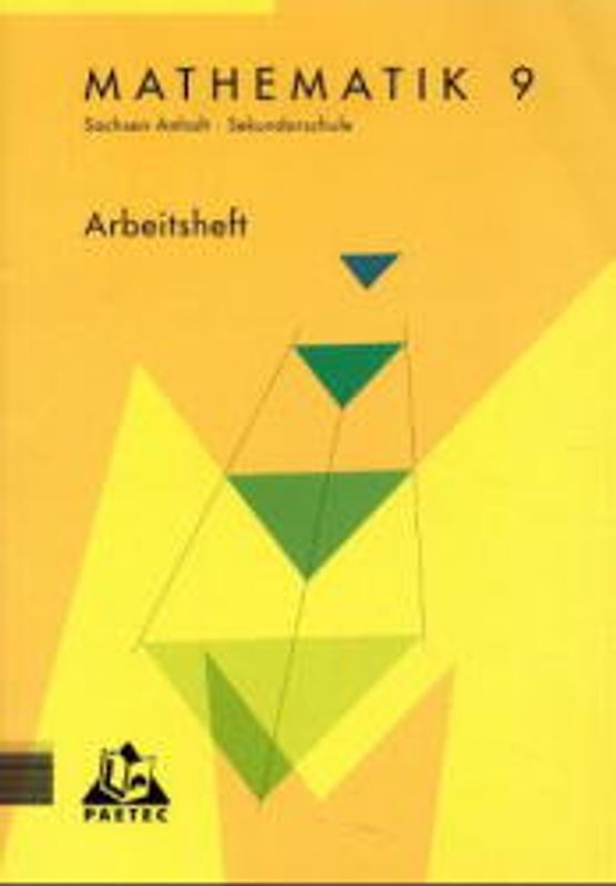 Duden Mathematik - Sekundarstufe I - Sekundarschule Sachsen-Anhalt / 9. Schuljahr - Arbeitsheft