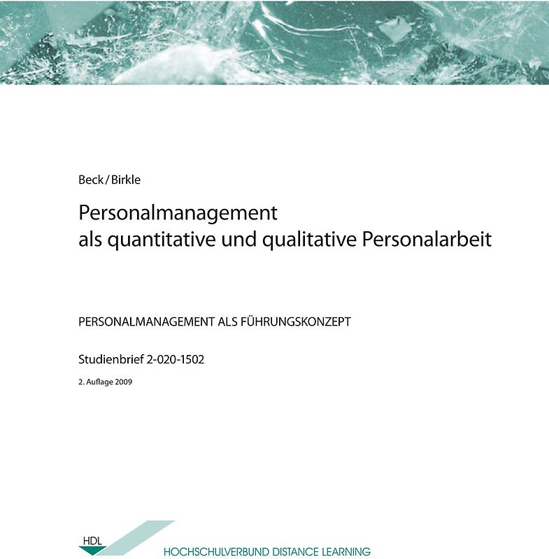 Personalmanagement als quantitative und qualitative Personalarbeit