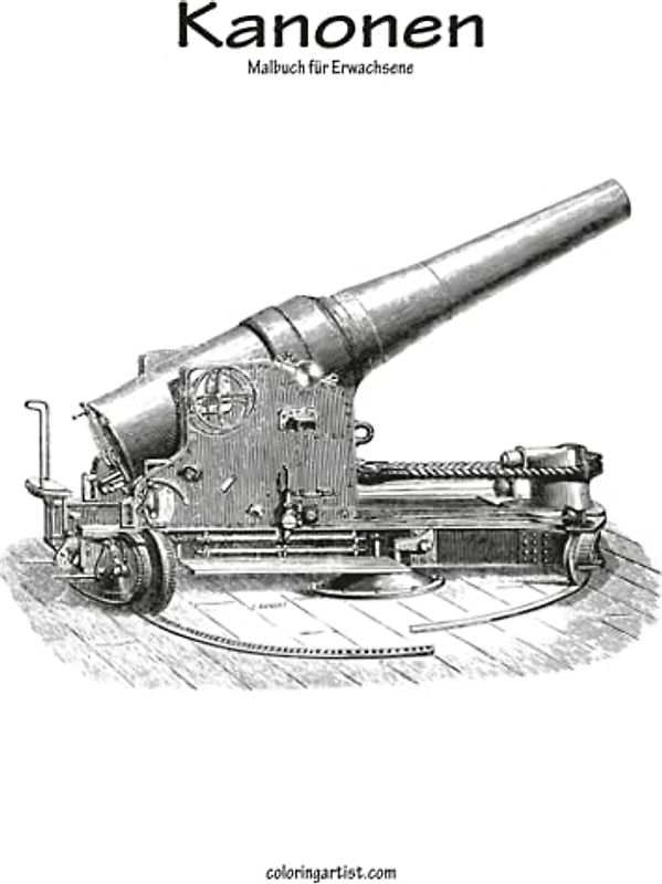Kanonen-Malbuch für Erwachsene 1
