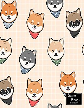 Sketchbook: Cute Shiba Inu Sketchbook : 110 Pages of 8.5"x 11" Blank Paper for Drawing, Doodling or Sketching (Sketchbooks For Kids)
