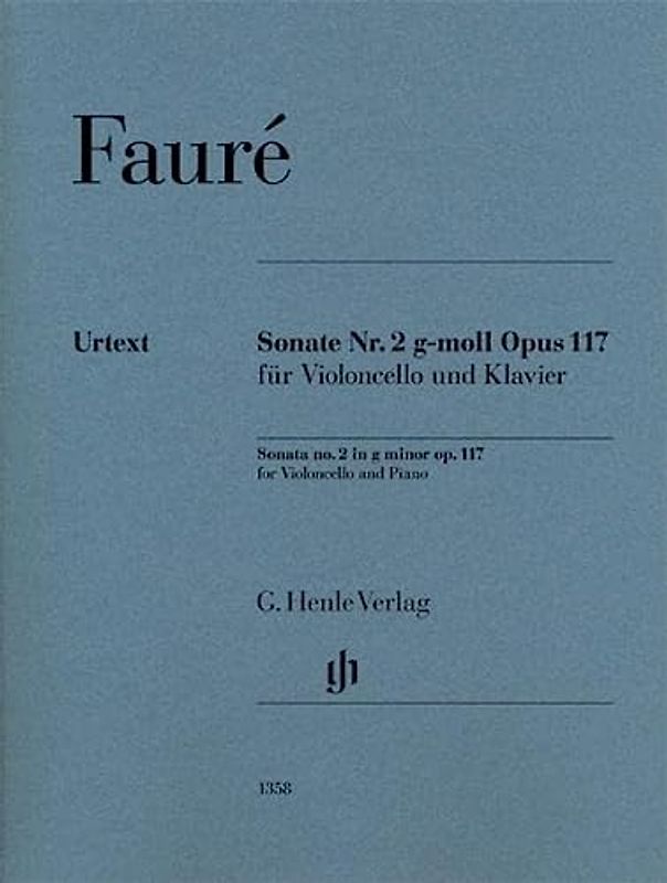 Violoncellosonate Nr. 2 g-moll op. 117: Besetzung: Violoncello und Klavier (G. Henle Urtext-Ausgabe)