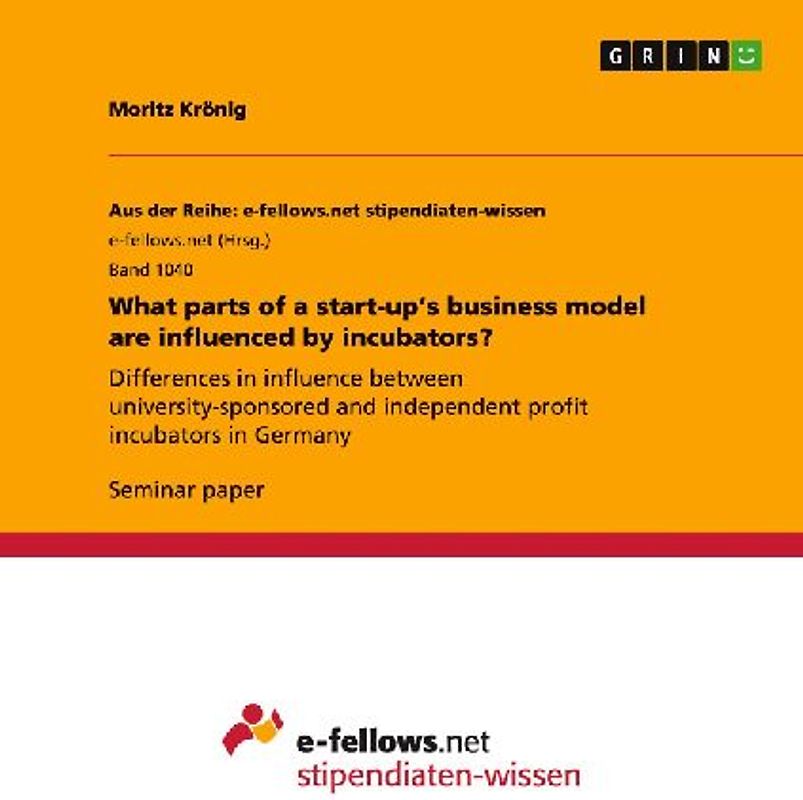 What parts of a start-up's business model are influenced by incubators?