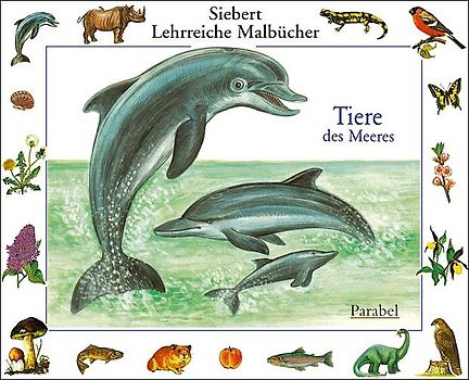 Tiere des Meeres. Malbuch