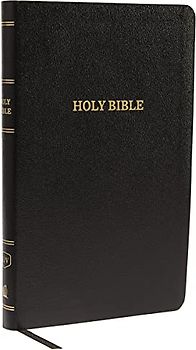 KJV Holy Bible: Thinline with Cross References, Black Bonded Leather, Red Letter, Comfort Print: King James Version
