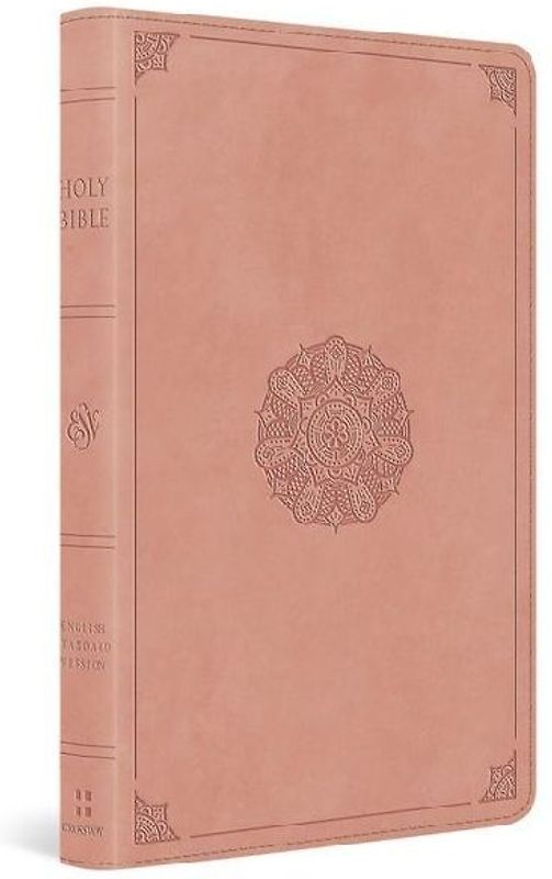 ESV Thinline Bible, Red Letter (Trutone, Blush Rose, Emblem Design)