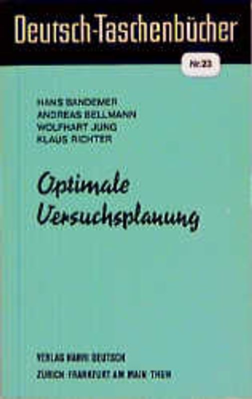 Optimale Versuchsplanung