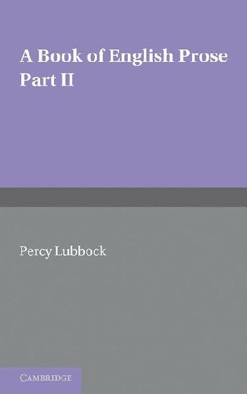 A Book of English Prose, Part 2