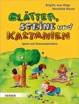 Blätter, Steine und Kastanien