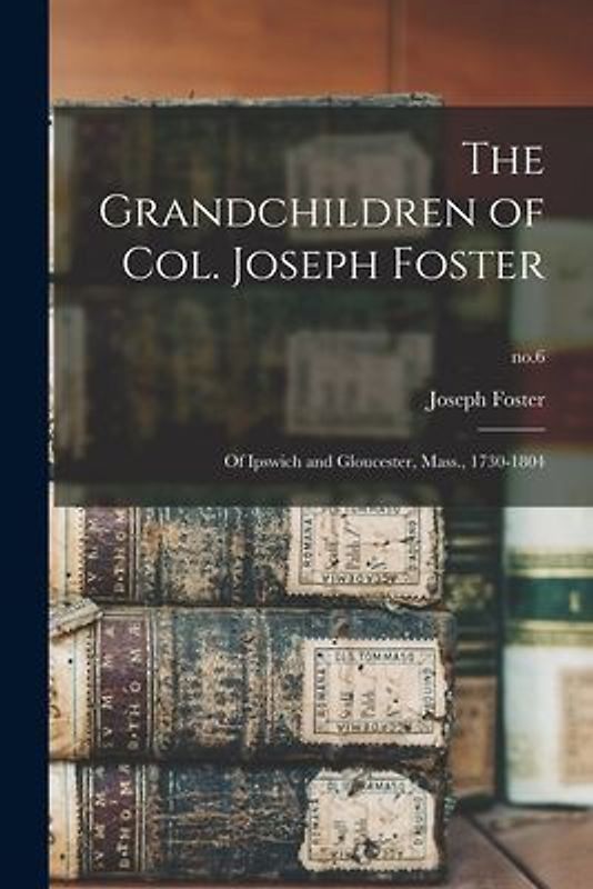 The Grandchildren of Col. Joseph Foster: of Ipswich and Gloucester, Mass., 1730-1804; no.6