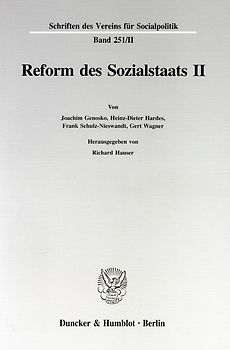 Reform des Sozialstaats II.