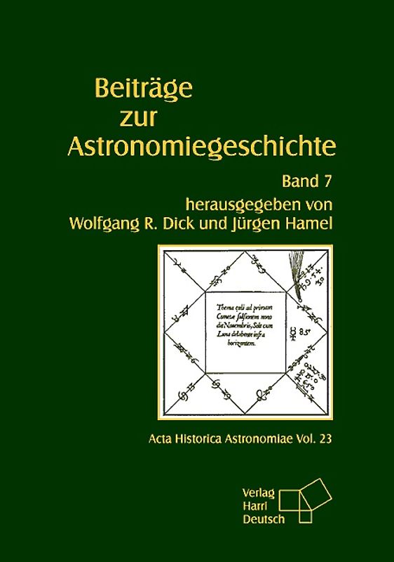 Beiträge zur Astronomiegeschichte