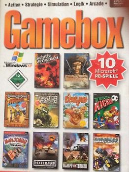 Gamebox - 10 originale Spiele für Windows XP PC Spiele