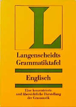 Langenscheidt Grammatiktafeln. Englisch
