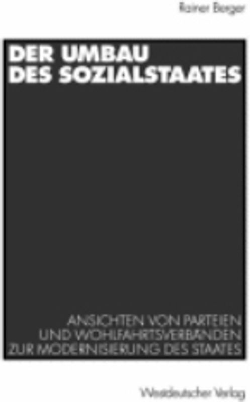Der Umbau des Sozialstaates