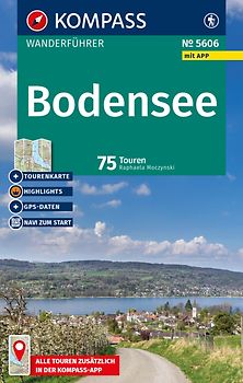 KOMPASS Wanderführer Bodensee, 75 Touren mit Extra-Tourenkarte