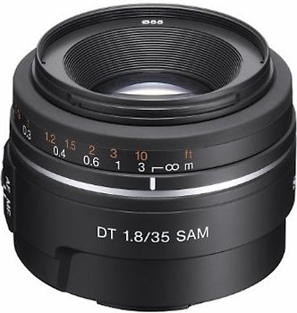 Sony 35 mm F1.8 DT SAM 55 mm Objectif (adapté à Sony A-mount) noir