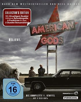 American Gods - Die komplette 1. Staffel [Collector's Edition, 4 Discs] Blu-ray Disc