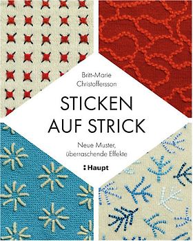 Sticken auf Strick