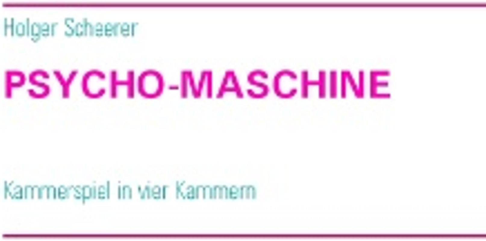 Psycho-Maschine