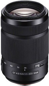 Sony 55-300 mm F4.5-5.6 DT SAM 62 mm Filtergewinde (Sony A-mount Anschluss) schwarz