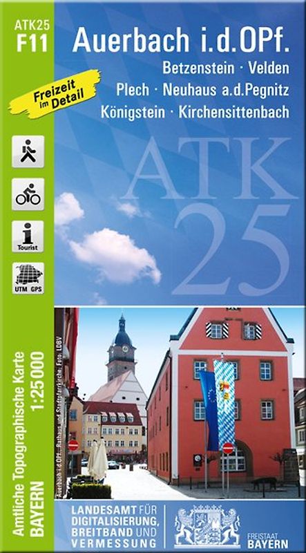 ATK25-F11 Auerbach i.d.OPf. (Amtliche Topographische Karte 1:25000)