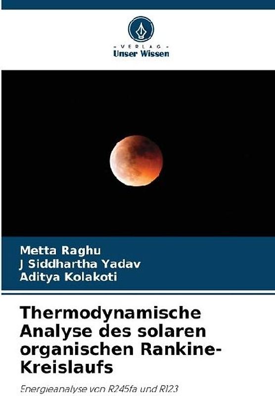 Thermodynamische Analyse des solaren organischen Rankine-Kreislaufs