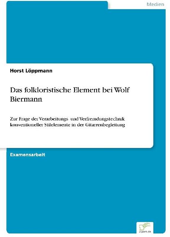 Das folkloristische Element bei Wolf Biermann