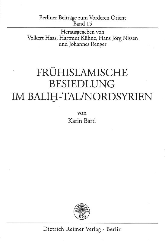 Frühislamische Besiedlung im Balih-Tal/Nordsyrien