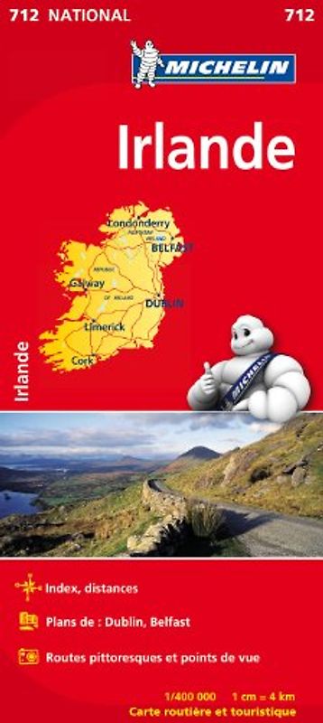 Carte Irlande Michelin