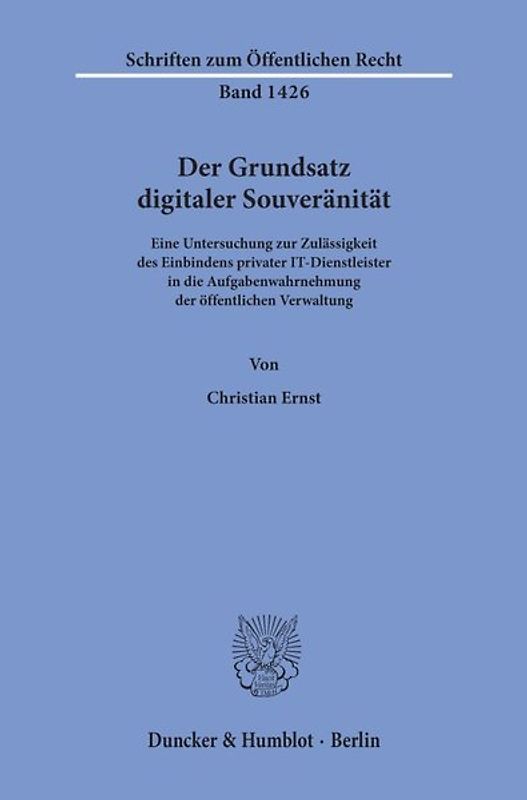 Der Grundsatz digitaler Souveränität.