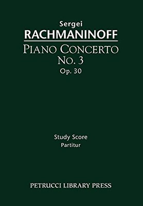 Piano Concerto No.3, Op.30: Study score