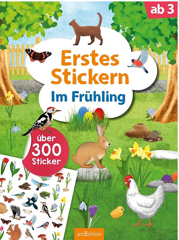 Erstes Stickern – Im Frühling