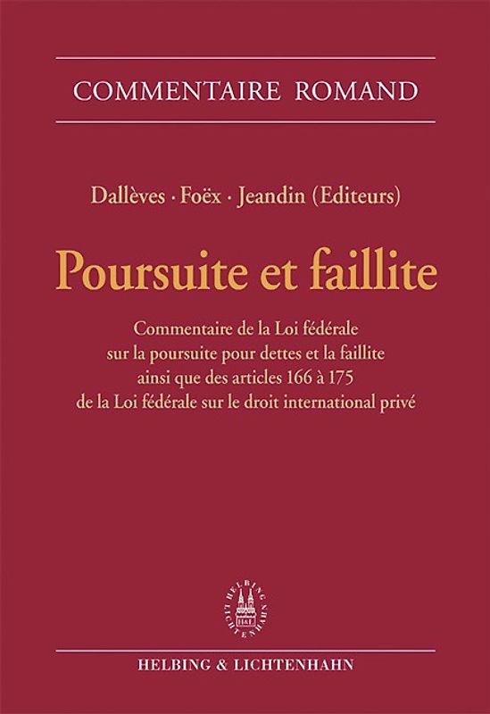 Poursuite et faillite