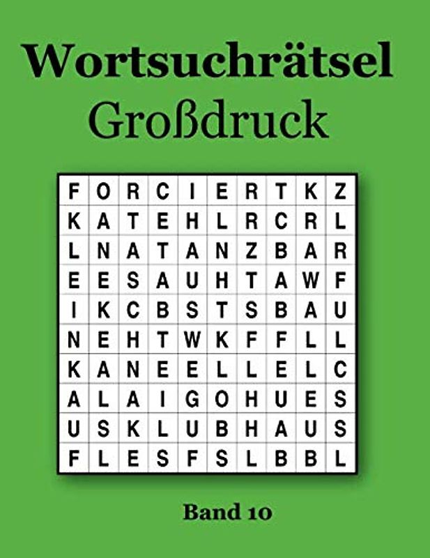 Wortsuchrätsel Großdruck Band 10