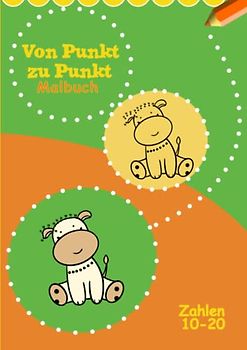 Punkt zu Punkt Malbuch: Zahlen von 10-20 - Für Jungen und Mädchen!