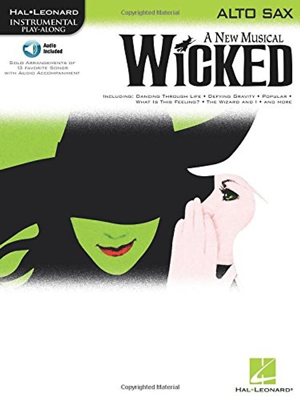 Hal Leonard Instrumental Play-Along: Wicked -For Alto Saxophone-: Noten, CD für Alt-Saxophon